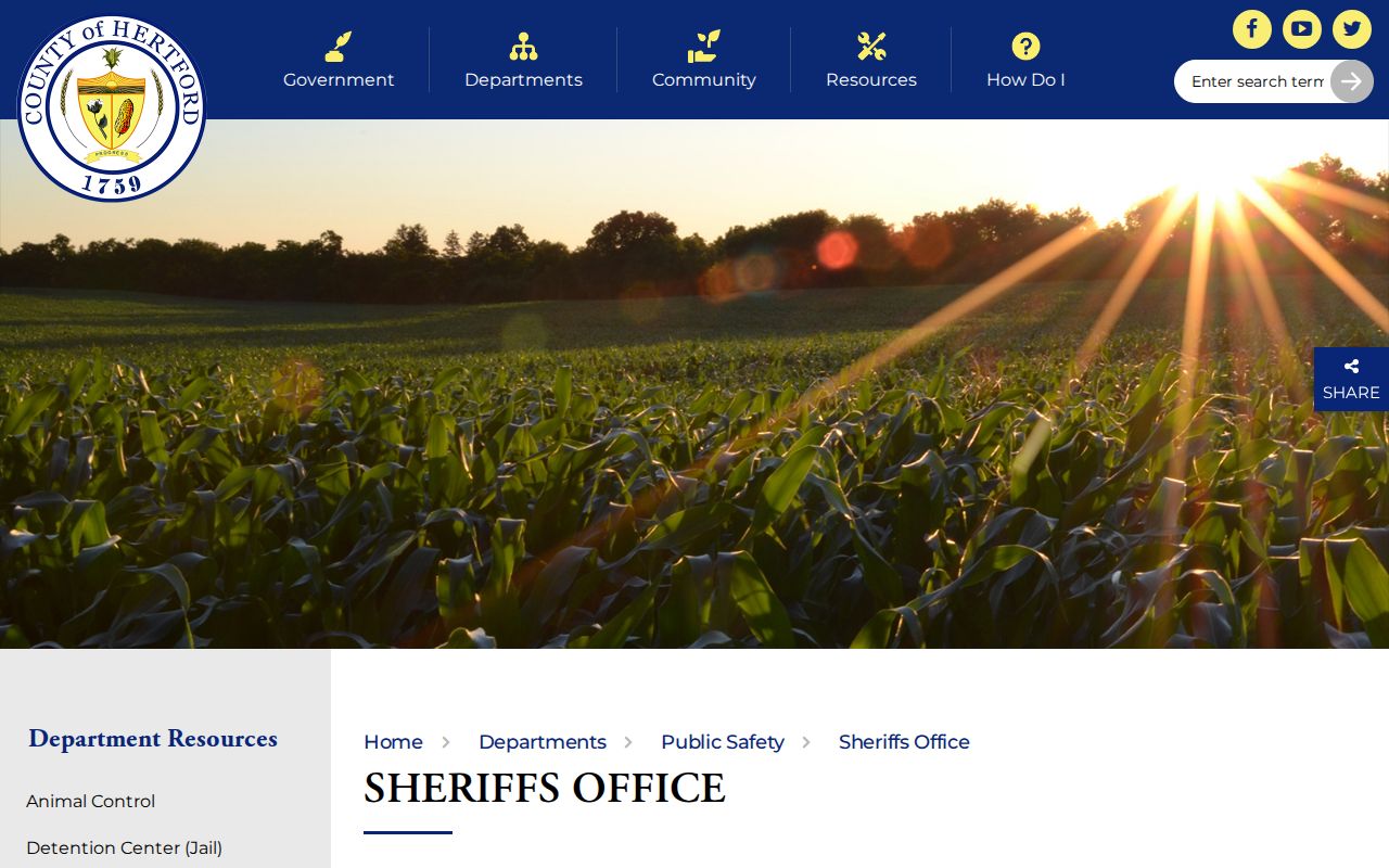 Hertford County Sheriff's Office official arrest records source